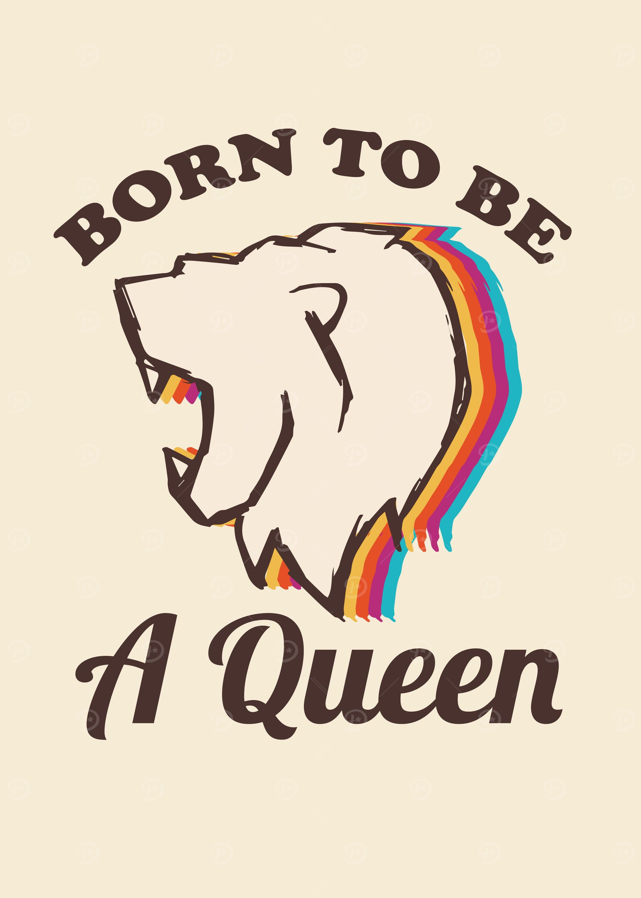 Vintage Lion Rainbow 43