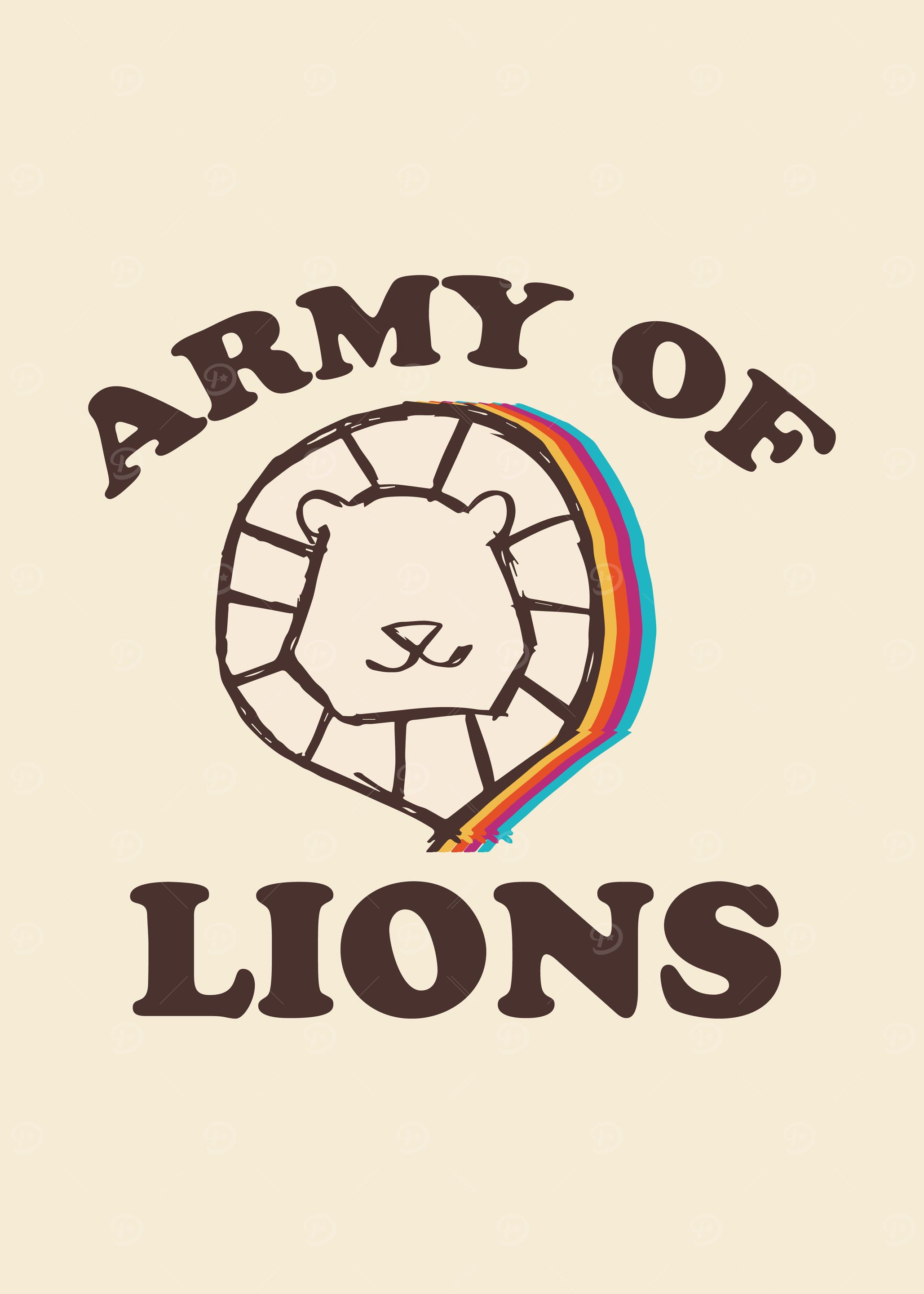 Vintage Lion Rainbow 38