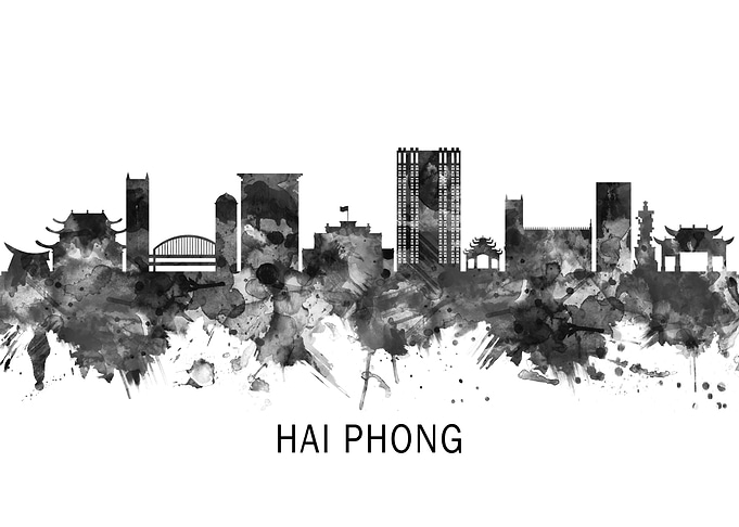 Hai Phong Vietnam Skyline