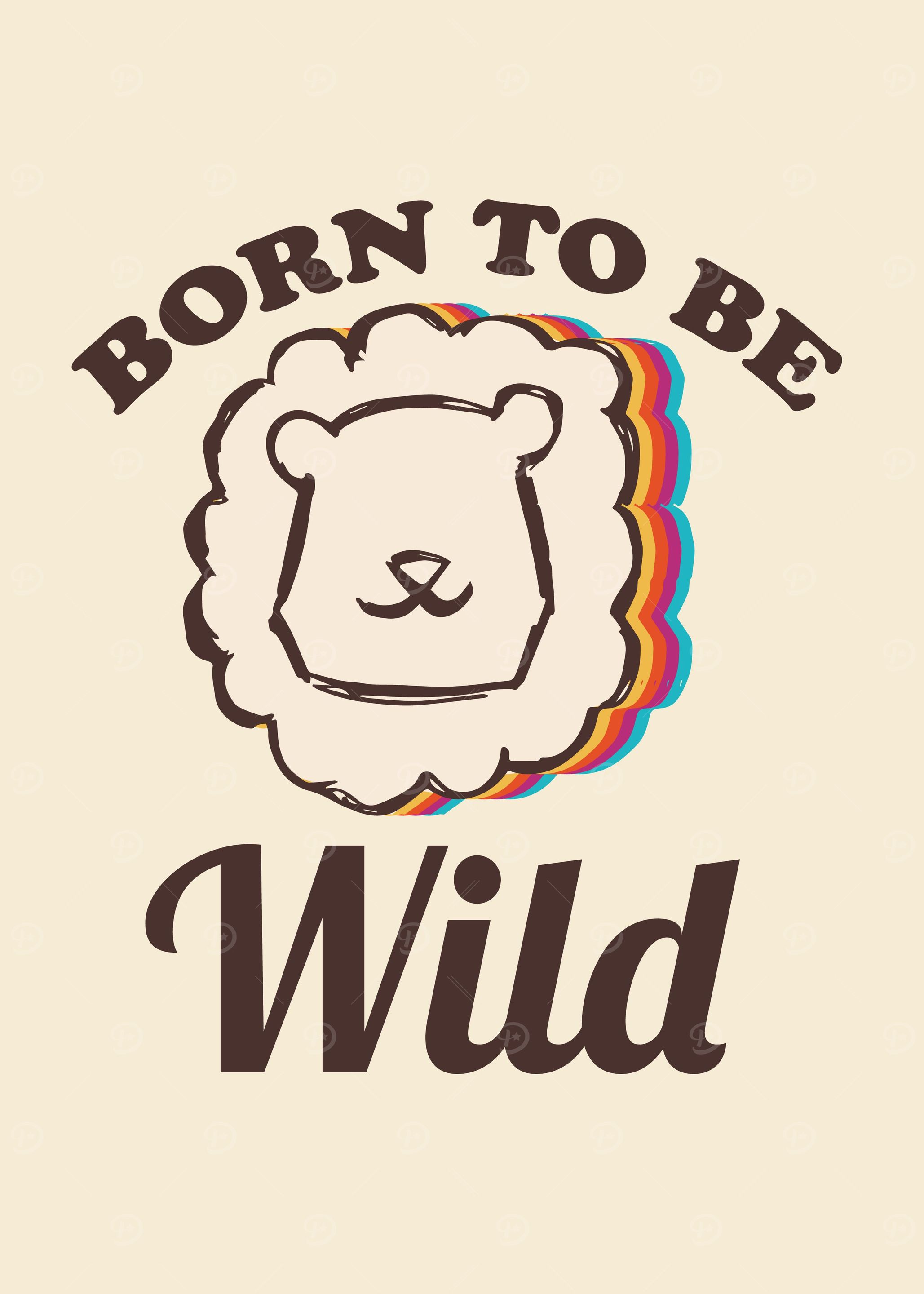 Vintage Lion Rainbow 49