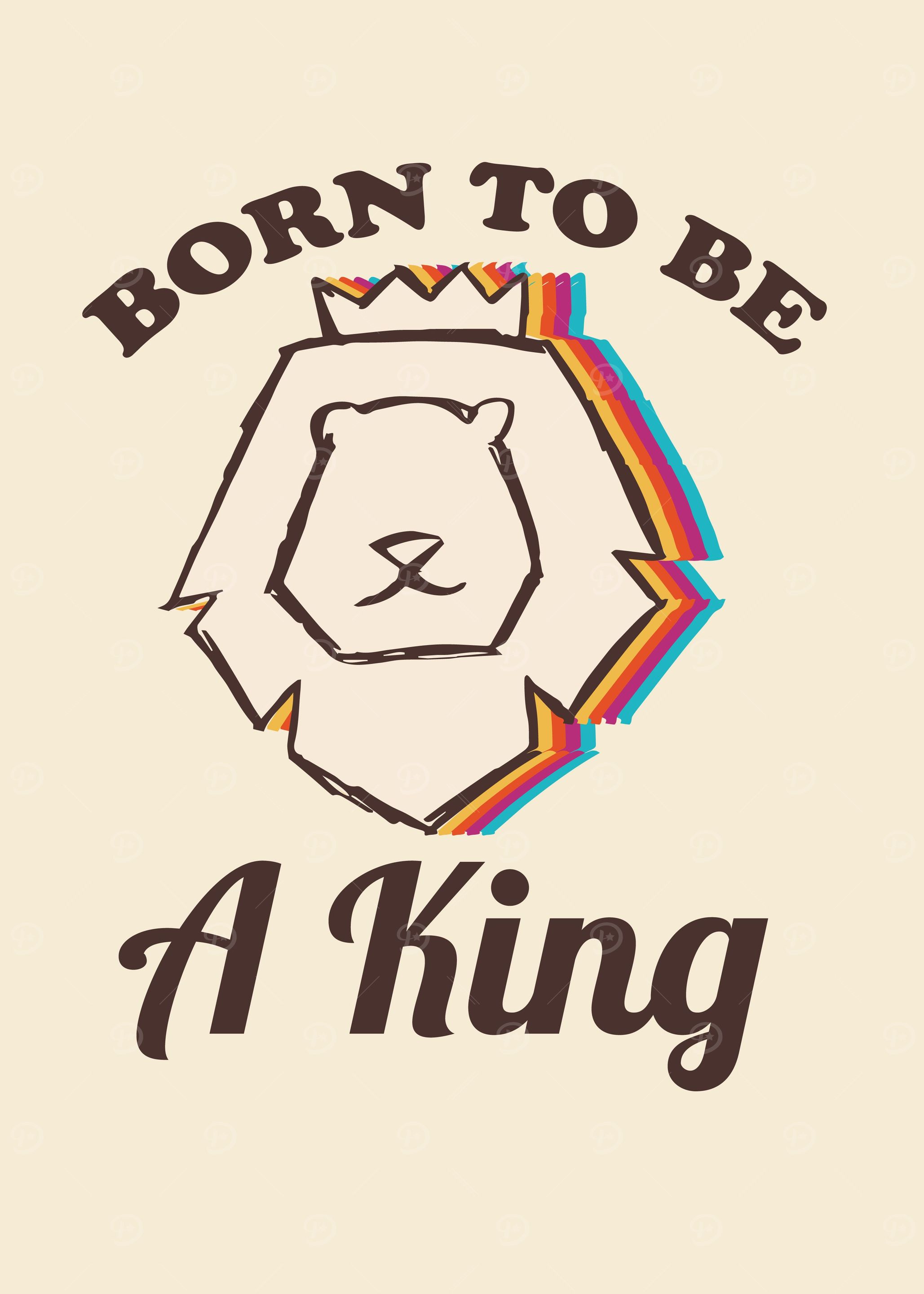 Vintage Lion Rainbow 42