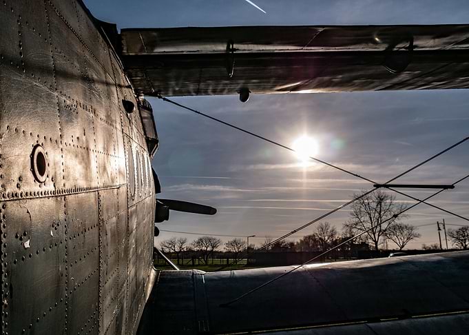 Antonov AN2 with the Sun