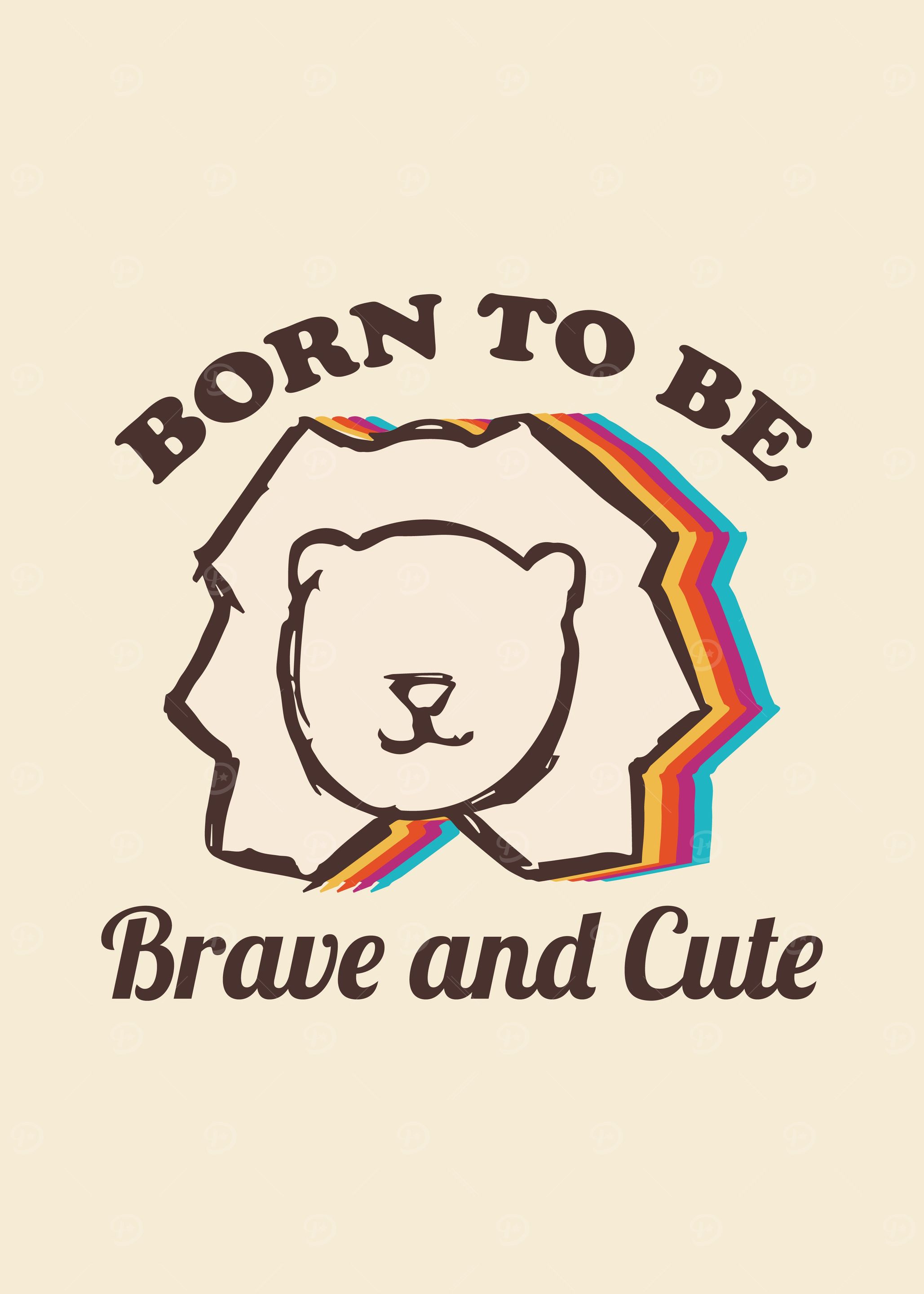 Vintage Lion Rainbow 50