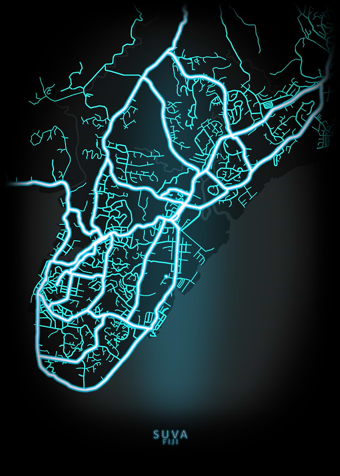 Suva Fiji City Map