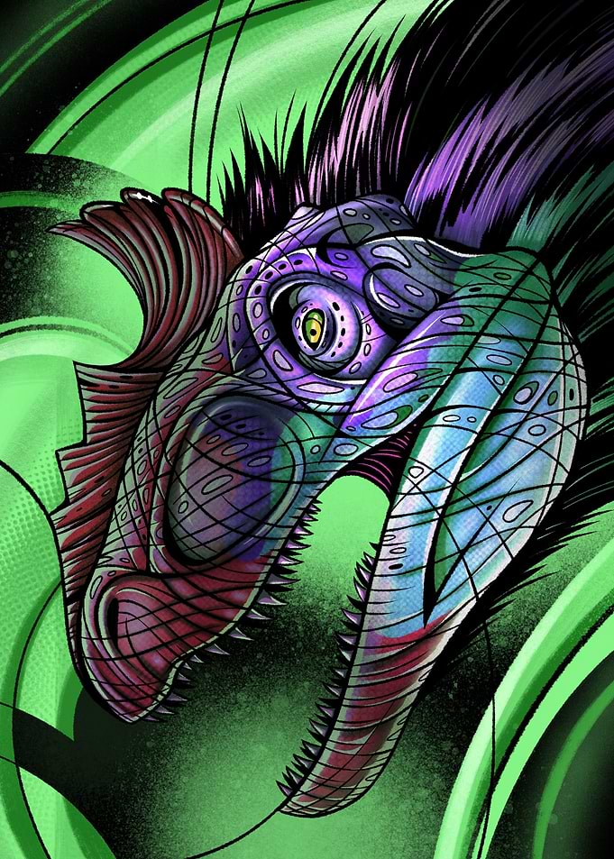 Cryolophosaurus Portrait
