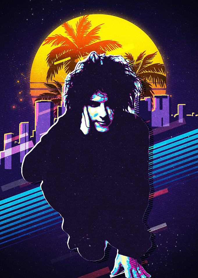 Robert Smith retro 80s