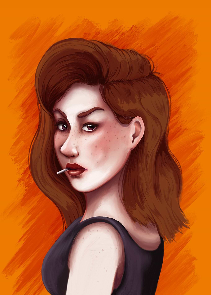 Pop art portrait