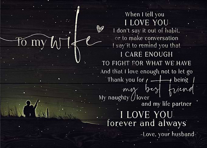 To my Wife