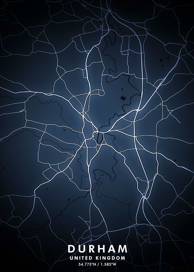 Durham Map Posters