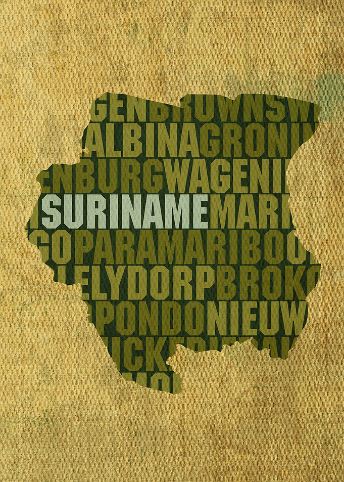 Suriname Country Word Map