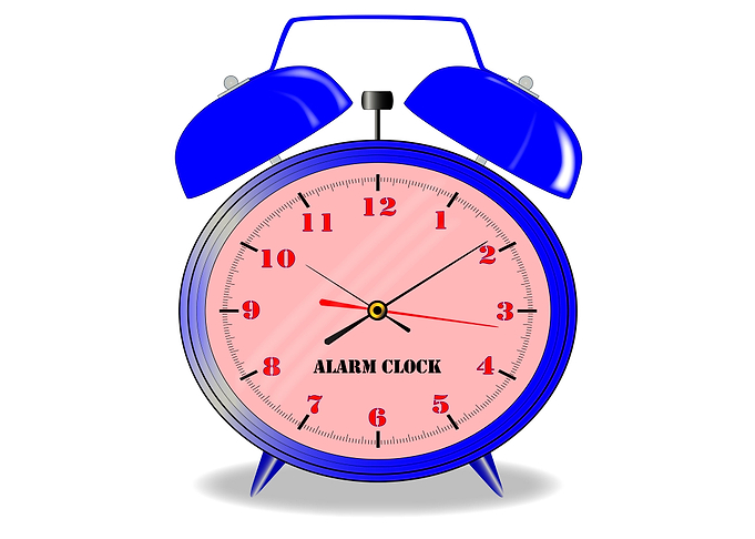 Oval Alarm Clock