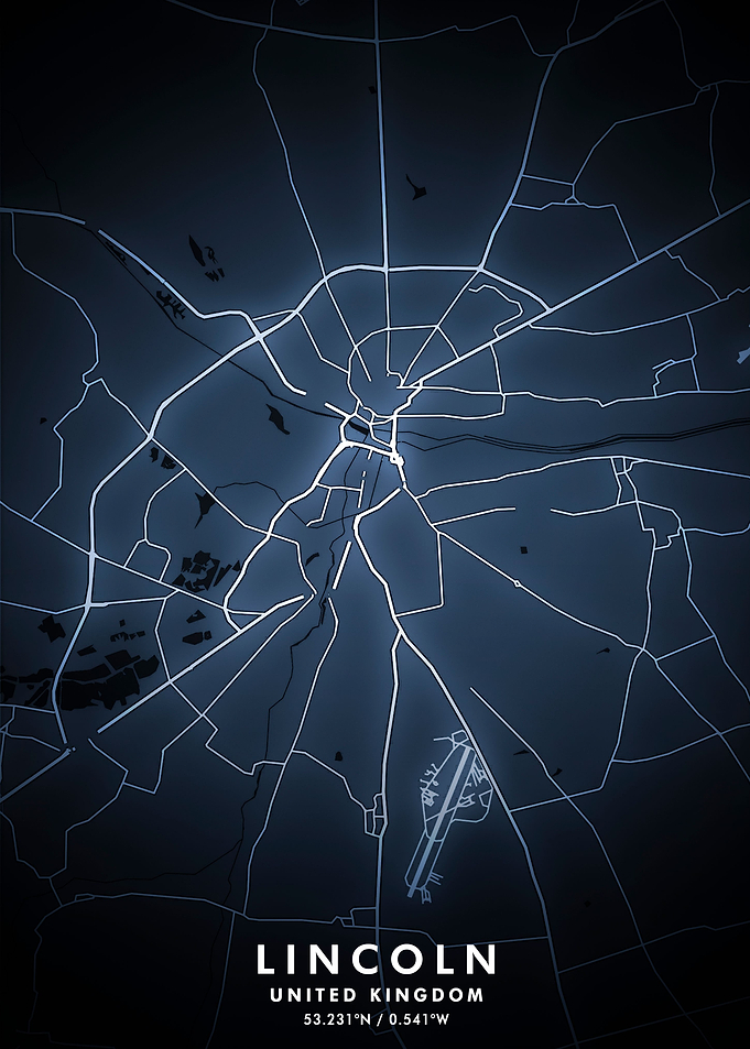 Lincoln Map Posters