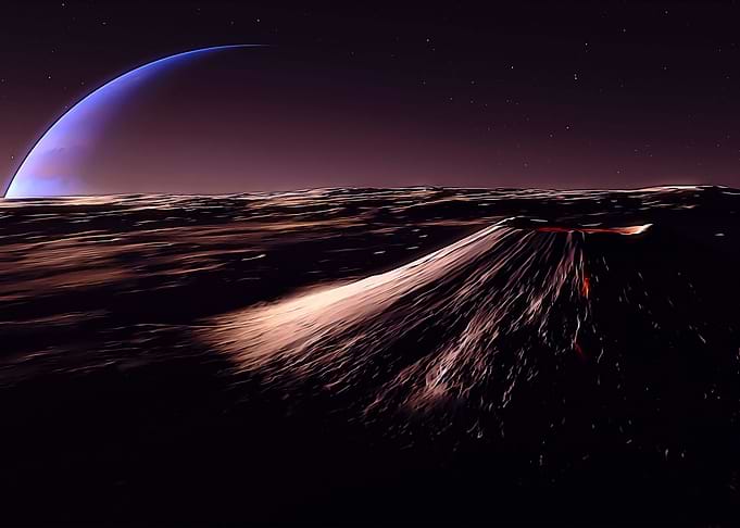 Volcano on moon