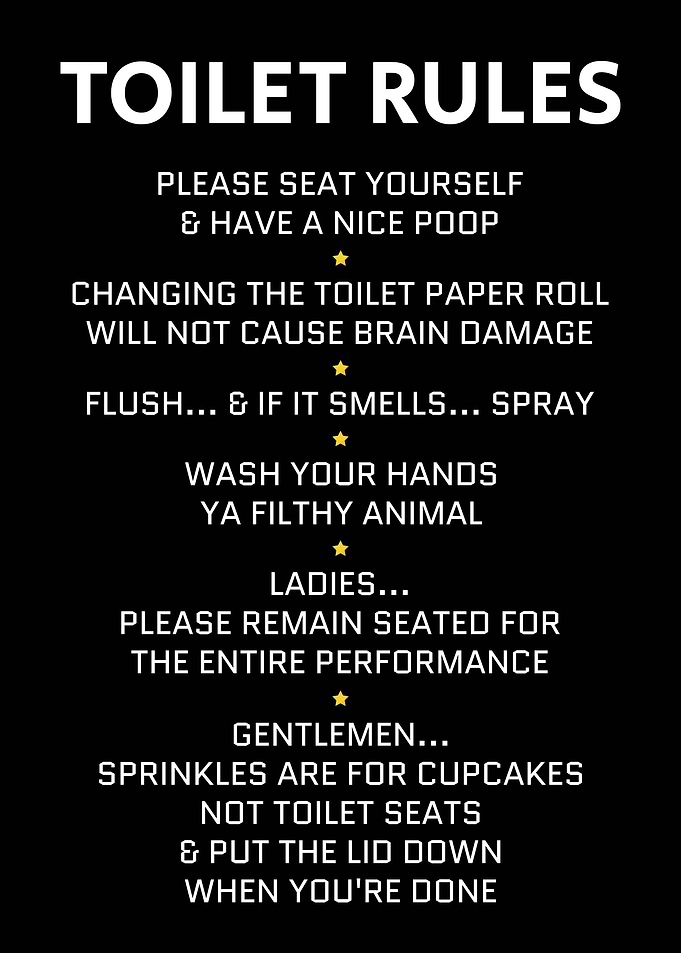 Toilet Rules