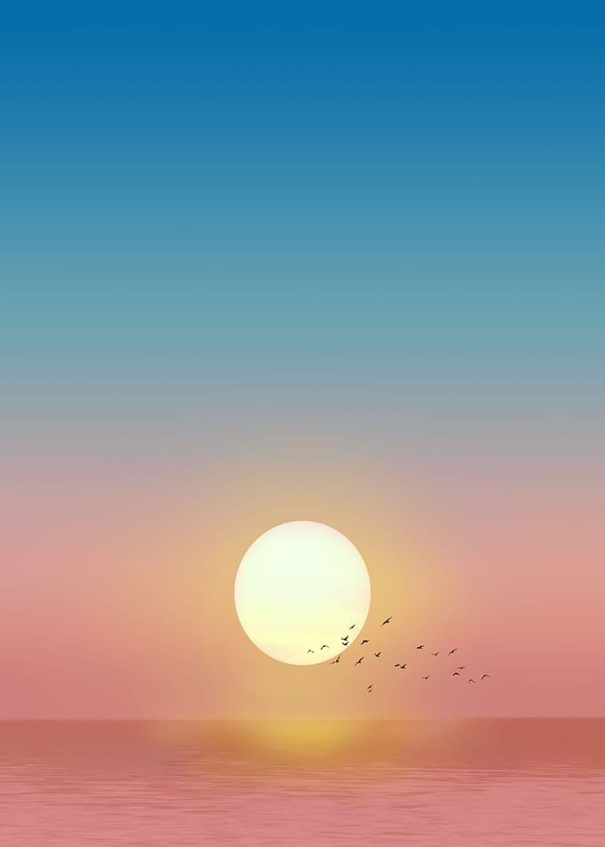 Sunset at the Sea