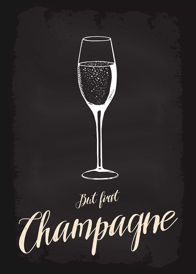 But first champagne