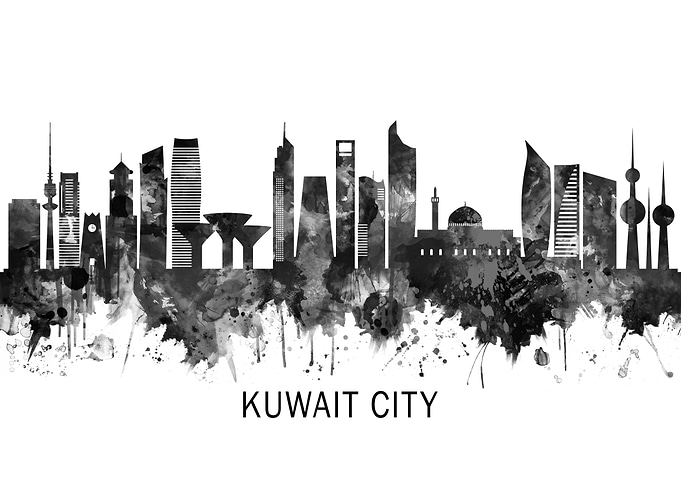 Kuwait City Kuwait Skyline