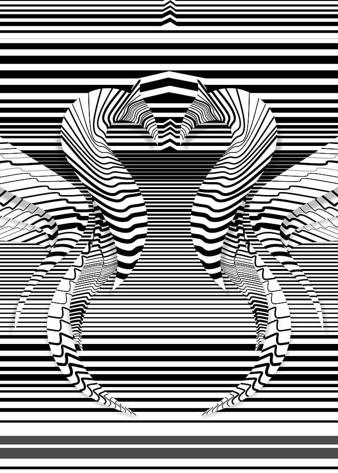 Minimalist line hard abstr
