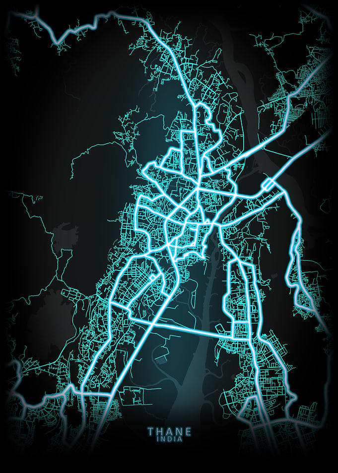 Thane India City Map