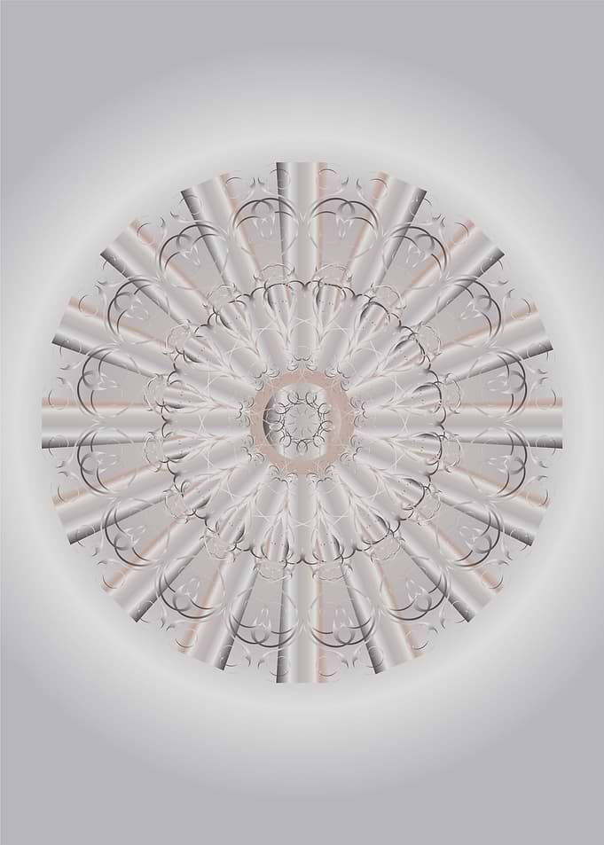 Angel Of Silver Mandala