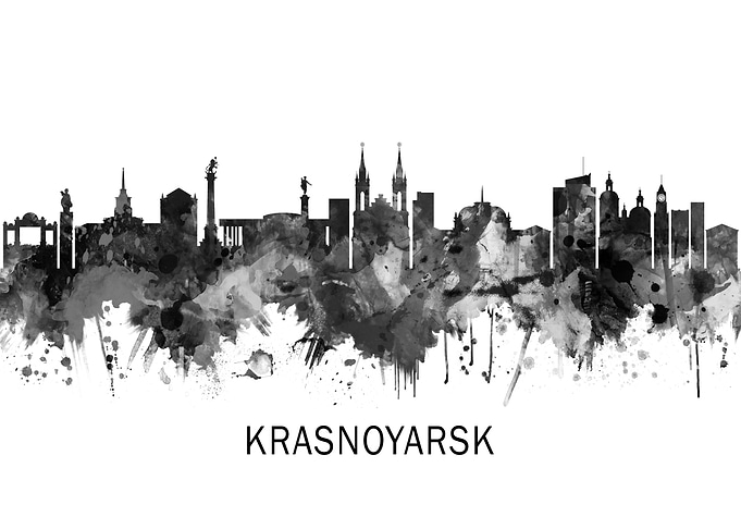 Krasnoyarsk Russia Skyline