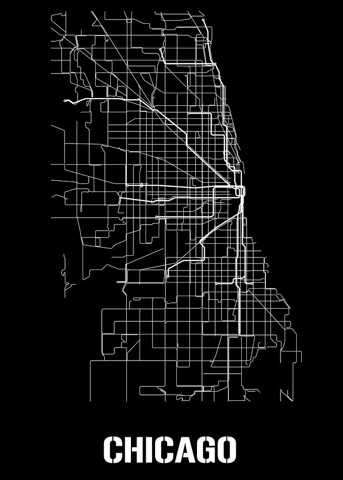 Chicago Metro Map Subway