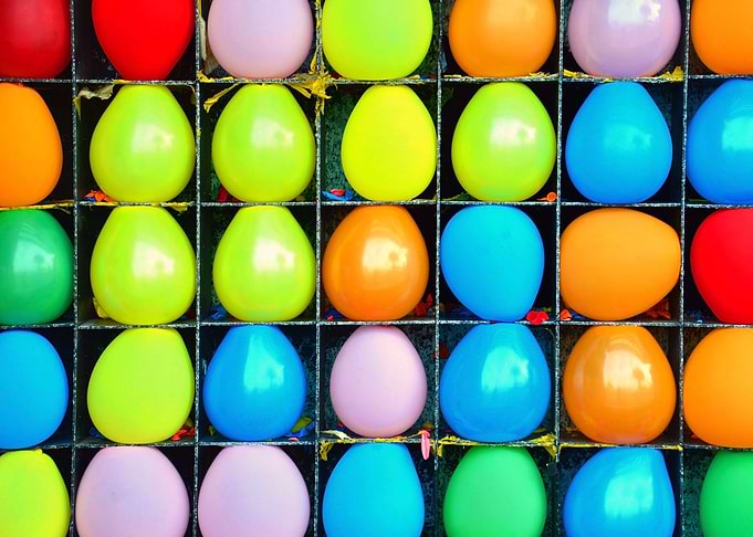 Colorful canival balloons