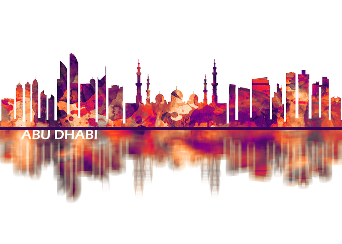 Abu Dhabi UAE Skyline