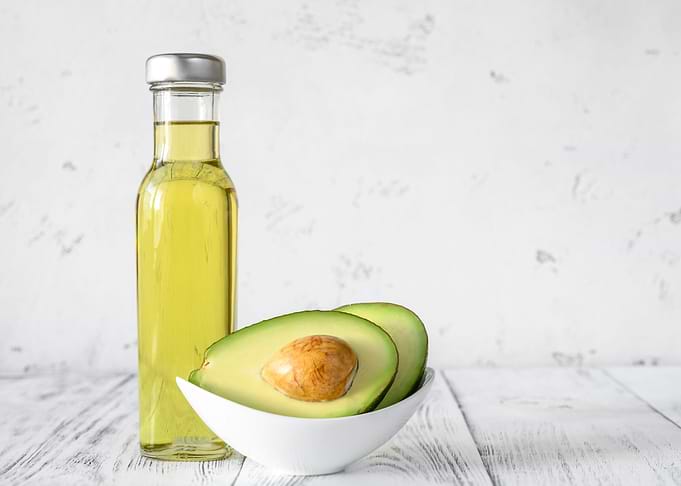 Bottle of avocado oil