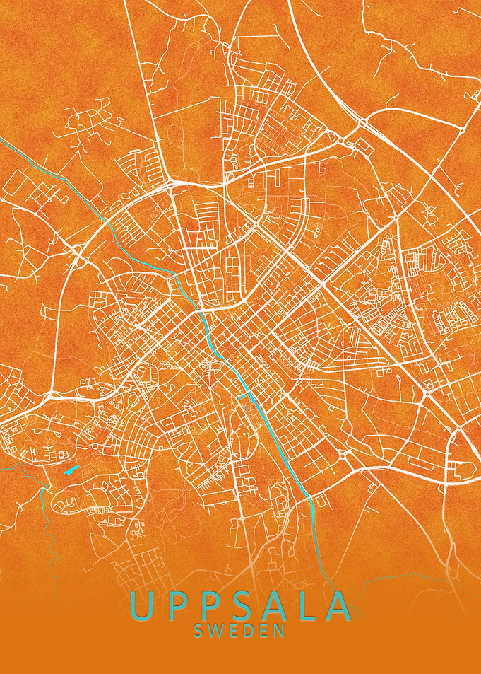 Uppsala Sweden City Map