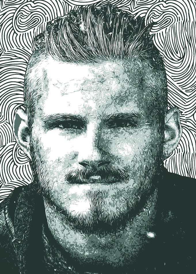 Bjorn Lodbrok Vikings Art