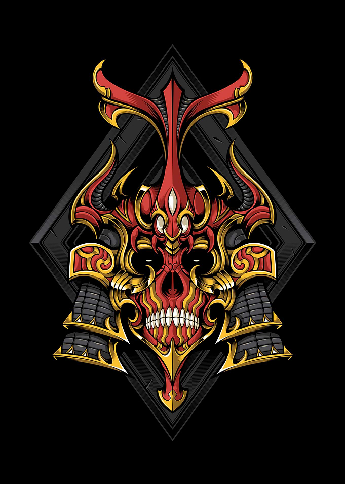 Samurai Skull Warrior