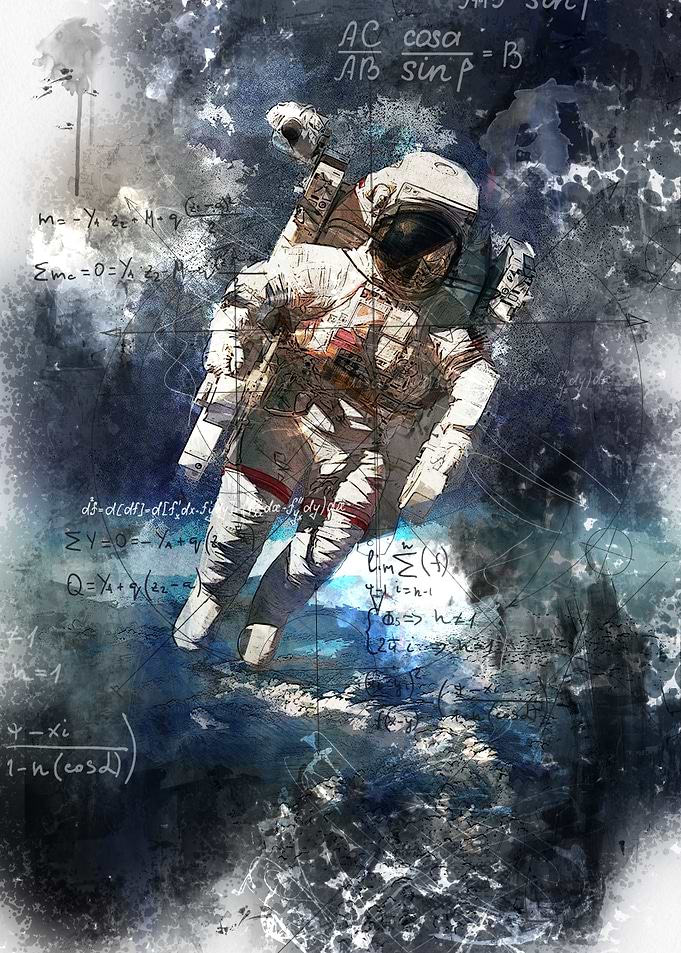 space abstact popart