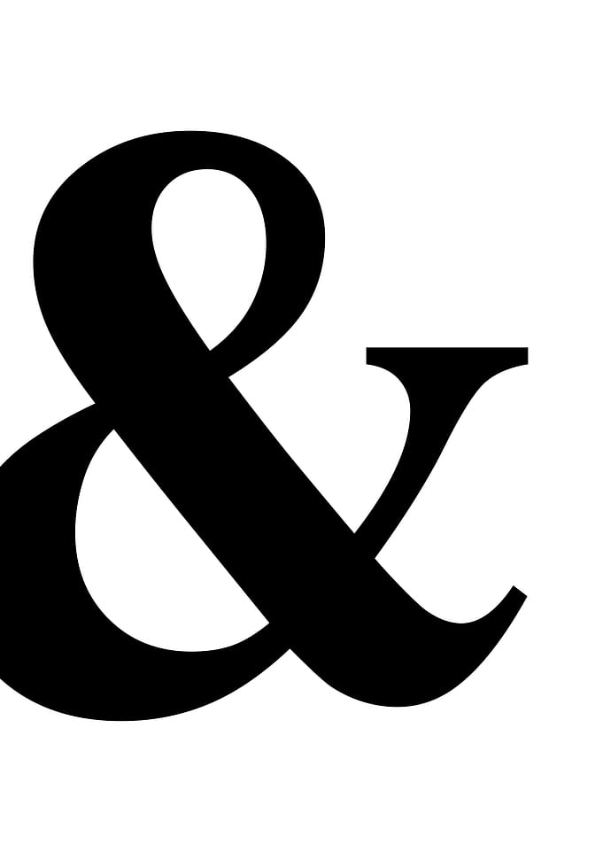 Ampersand et and