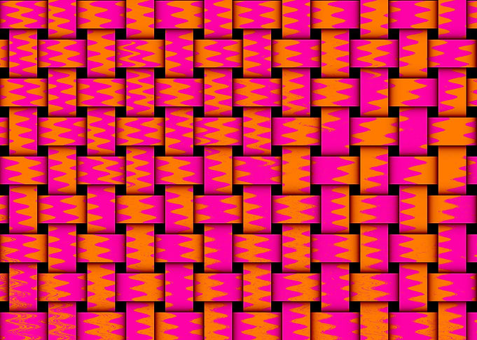 Weave Orange Pink