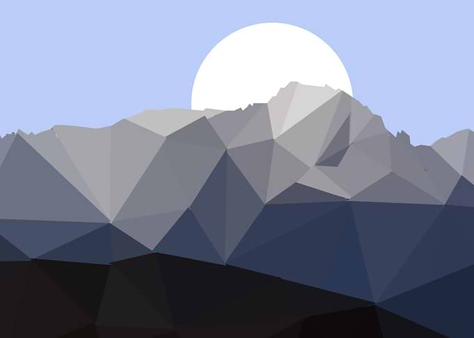 lowpolly mountain