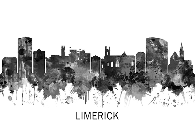 Limerick Ireland Skyline