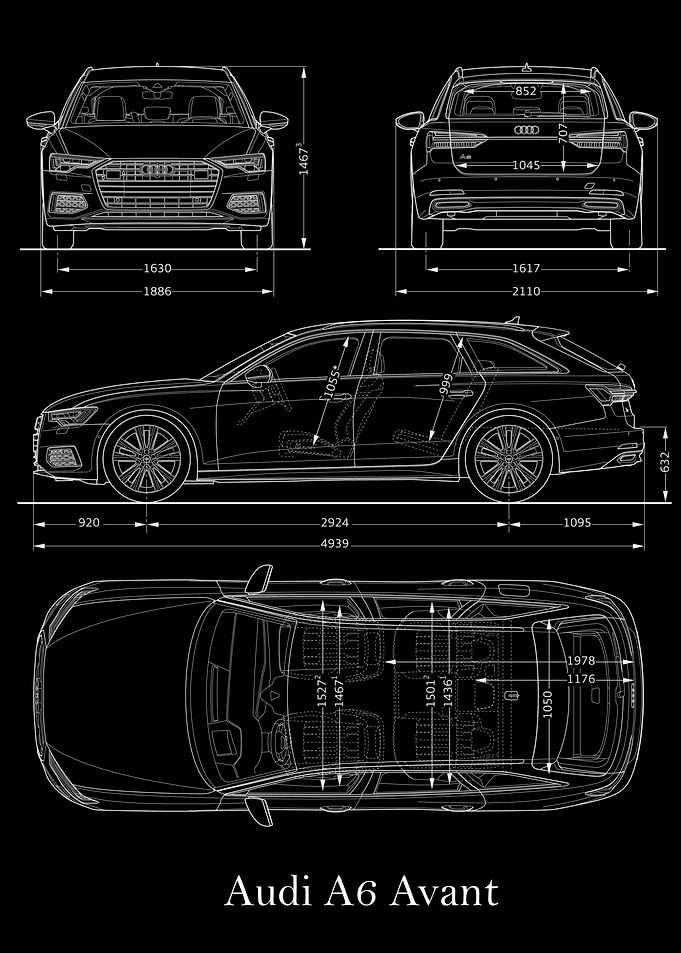 Audi A6 Avant Blueprint
