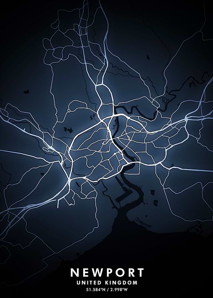 Newport Map Posters