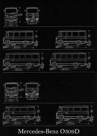 Mercedes Benz O309D 1975