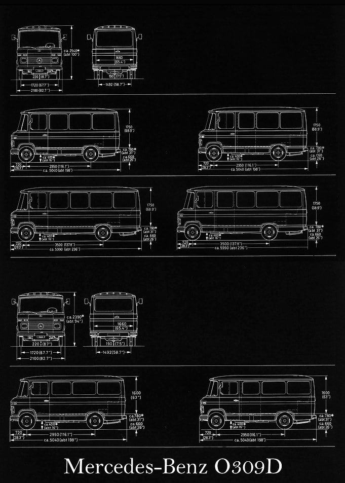 Mercedes Benz O309D 1975