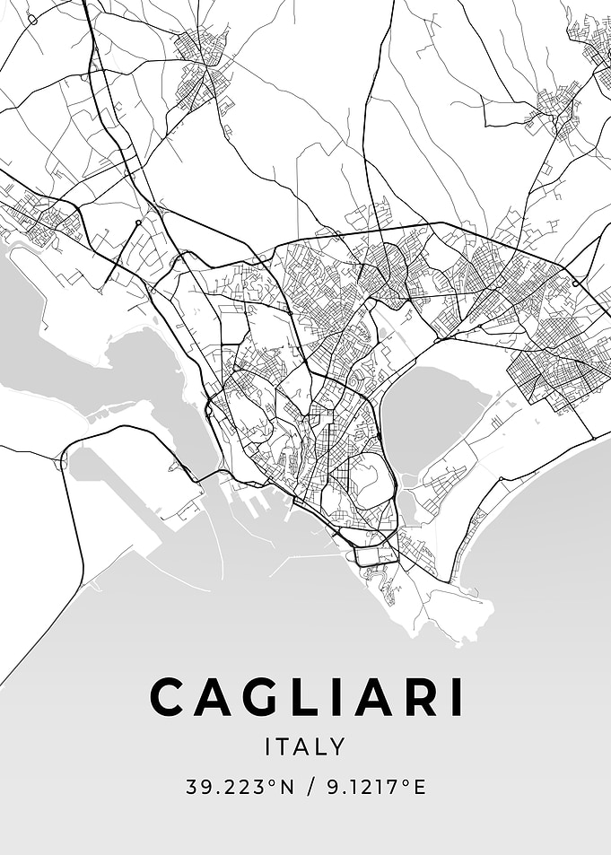 Cagliari City Map