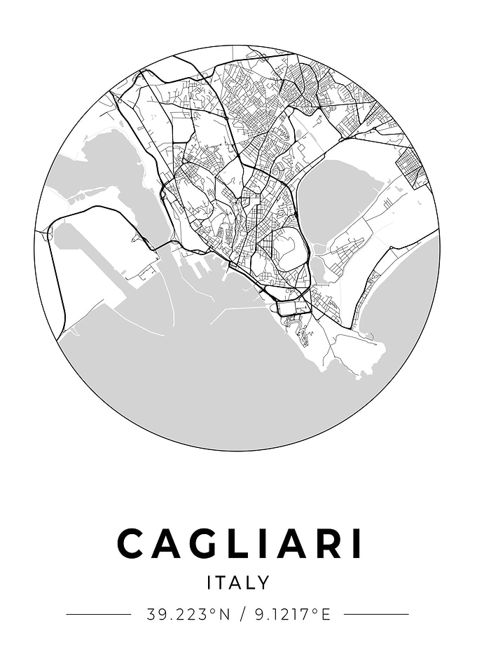 Cagliari City Map