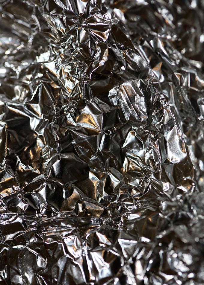 Alu folie abstract macro