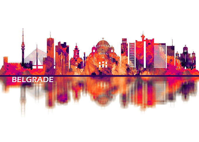 Belgrade Serbia Skyline