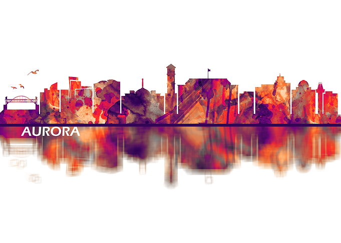Aurora Colorado Skyline