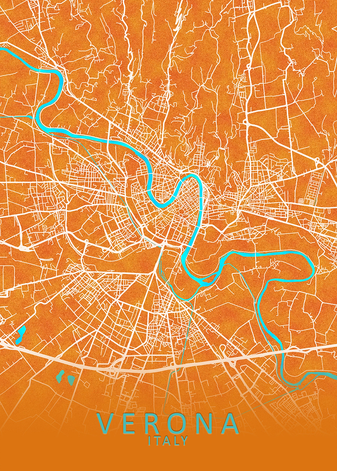 Verona Italy City Map
