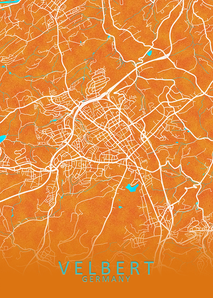 Velbert Germany City Map