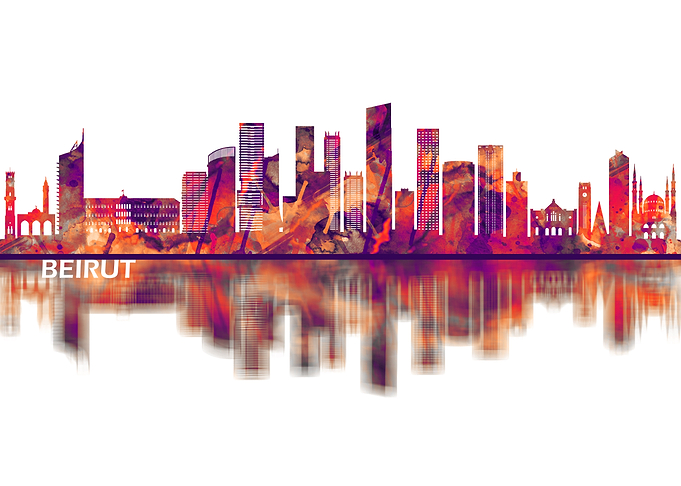 Beirut Lebanon Skyline