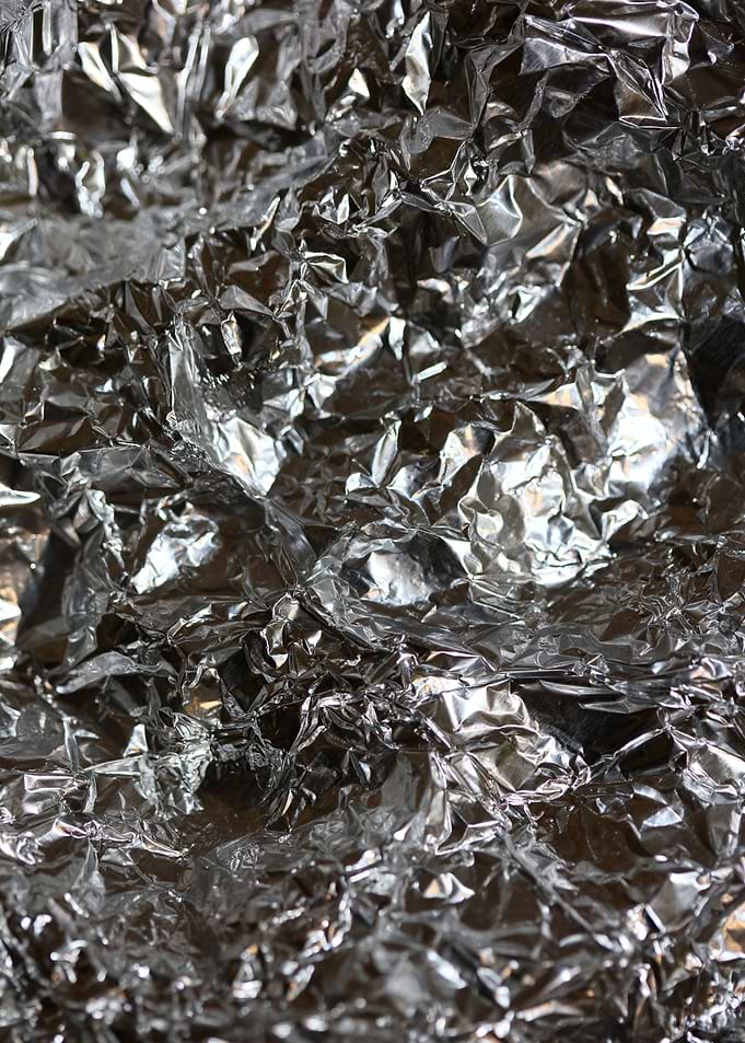 Alu folie abstract macro